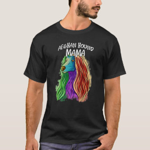 Camiseta Colorido retrato pop madre de perro de perro de pe