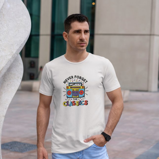 Camiseta Colorido retro Boombox (Subido por el creador)