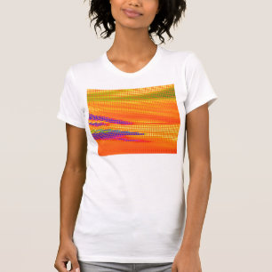 CAMISETA COLORIDO RETRO RAINBOW PUNTOS ART