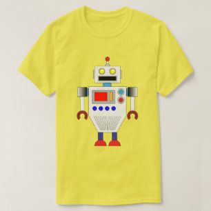 CAMISETA COLORIDO ROBOT TOY: ILUSTRACION GRÁFICO MODERNO