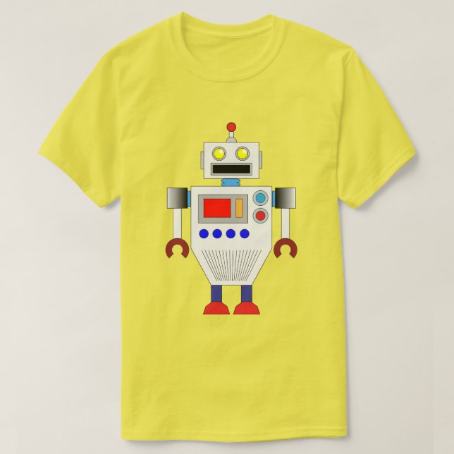 CAMISETA COLORIDO ROBOT TOY: ILUSTRACION GRÁFICO MODERNO (Diseño del anverso)