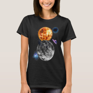 Camiseta Colorido Sistema solar de galaxia espacial univers