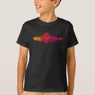 Camiseta Colorido Skyline de La ciudad de Los Ángeles