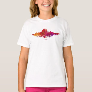 Camiseta Colorido Skyline de La ciudad de Los Ángeles