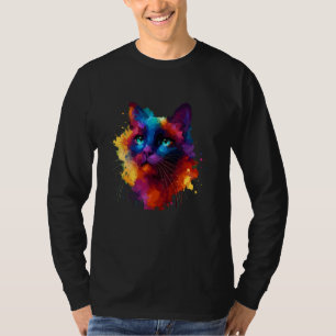 Camiseta Colorido Splash Art Havana Brown