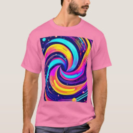 Camiseta Colorido Swirl Cosmic