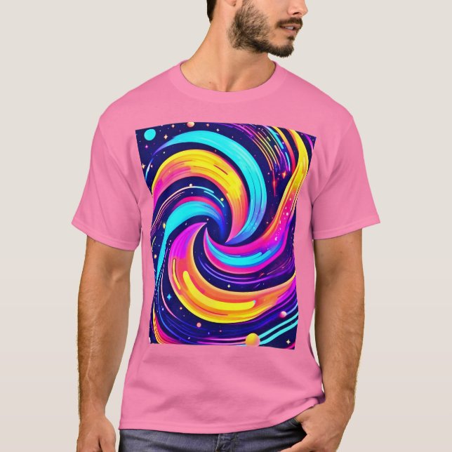 Camiseta Colorido Swirl Cosmic (Anverso)