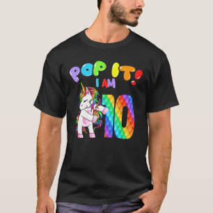 Camiseta Colorido tablero de juegos 10.º Fidget Pop It Birt