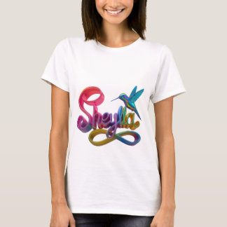 Camiseta "Colorido Tee Gráfico Sheyla"