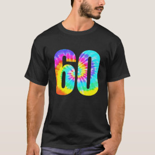 Camiseta Colorido Tejido 60º Cumpleaños O Número 60 Equipo 