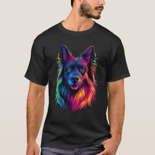 Camiseta Colorido Tervuren Belga Cara Amante Perros Hombres