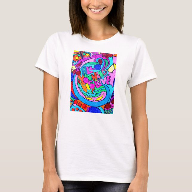 Camiseta colorido teshirt de amor (Anverso)