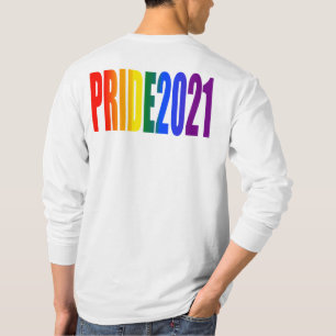 Camiseta Colorido texto arcoiris Orgullo gay LGBTQ 2021
