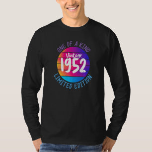 Camiseta Colorido Uno De Un Tipo Tee Vintage 1952 Ed Limita