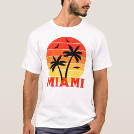 Camiseta Colorido Viejo Miami Sunset