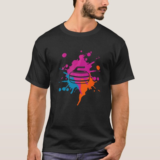 Camiseta Colorido y curvado (Anverso)