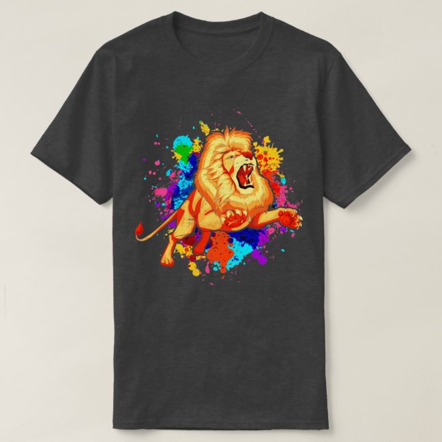 Camiseta Colorido zoológico africano (Diseño del anverso)