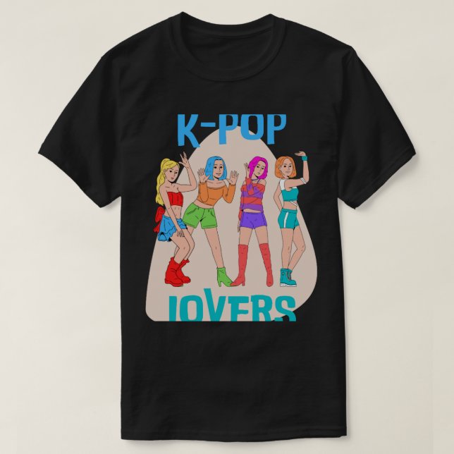 Camiseta Coloridos amantes del K-Pop (Diseño del anverso)