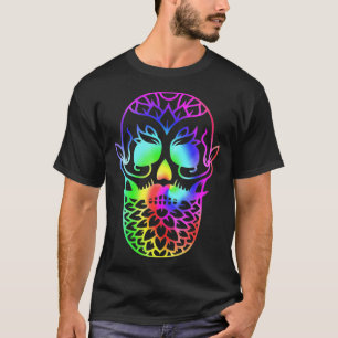 Camiseta Coloridos colores del arcoiris de la crema de azúc