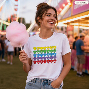 Camiseta Coloridos Corazones Indiana Viaje