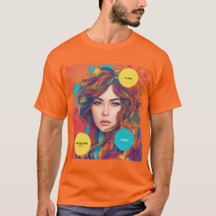 Camiseta Coloridos fondos: diseño de fotos de perfil dinámi