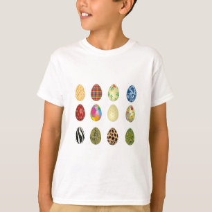 Camiseta coloridos huevos de Pascua
