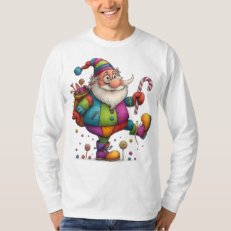 Camiseta Coloridos Navidades de Candy Santa Fun