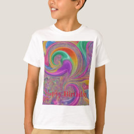 Camiseta Coloridos niños felices de cumpleaños