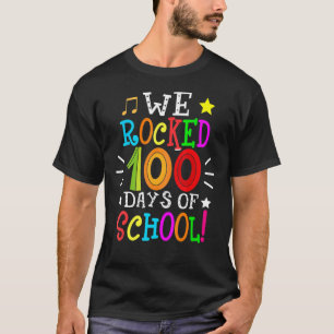 Camiseta Coloridos Que Hicimos 100 Días De Estudios Escolar