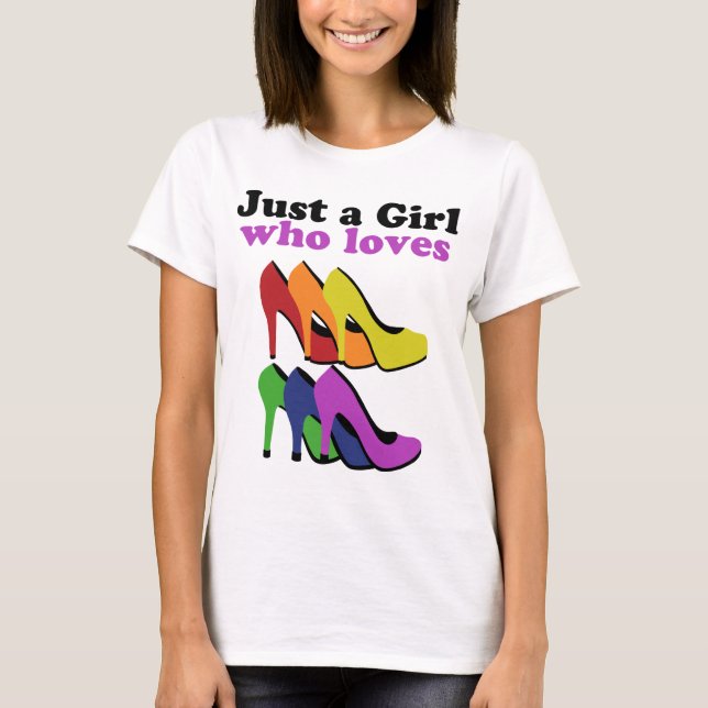 Camiseta Coloridos tacones altos (Anverso)