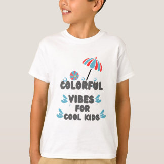 Camiseta Coloridos Vibes Niños paraguas Tee#camiseta para n