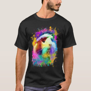Camiseta Coloridos y lindos conejillos de indias PoPArt