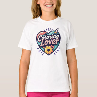 Camiseta Coloring Lover - Gracioso Arte Creativo