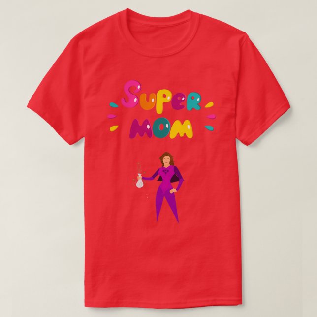 Camiseta Colorosa Supermamá (Diseño del anverso)