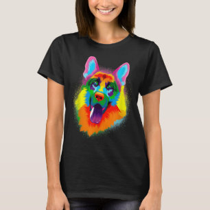 Camiseta Coloroso perro pastor alemán