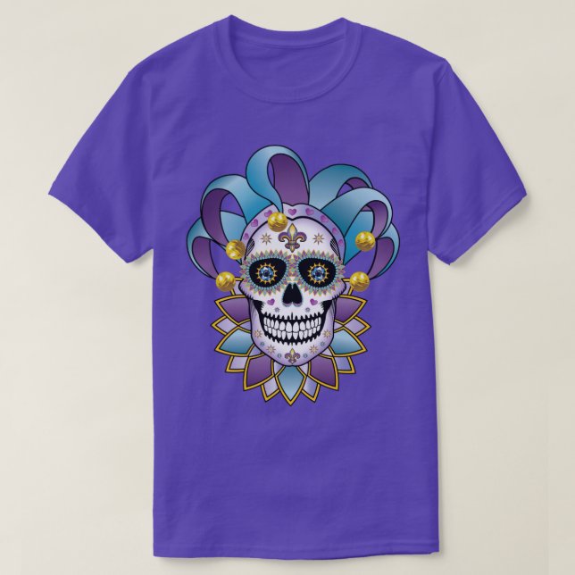 Camiseta Colorous Jester Skull (Diseño del anverso)