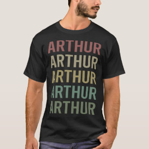 Camiseta Colorous Text Art - Arthur Name