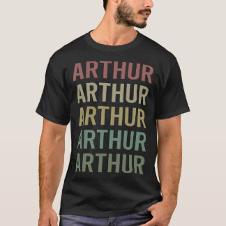 Camiseta Colorous Text Art - Arthur Name
