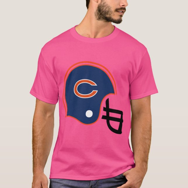 Camiseta Colors Of Chicago Football Fan Sticker (Anverso)