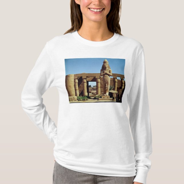 Camiseta Coloso de Ramesses II: estatua derecha de (Anverso)