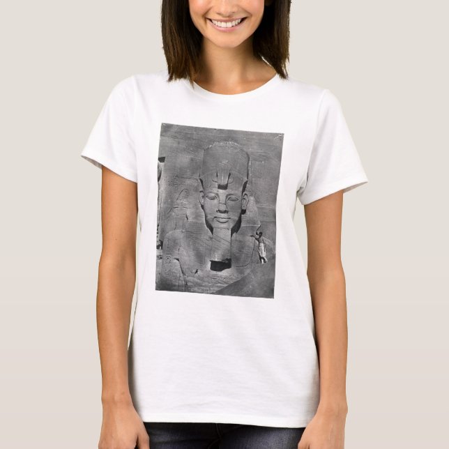 Camiseta Colossal statue of Ramesses II at Abu Simbel, 1850 (Anverso)