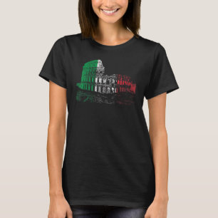 Camiseta Colosseo Roma Orgullo de la Bandera Italiana