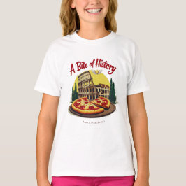 Camiseta Colosseo vintage Roma y arte de pizza napolitana