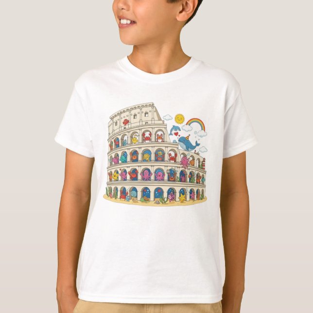 Camiseta Colosseum Underwater Kingdom: Magical Rome Sea Lif (Anverso)
