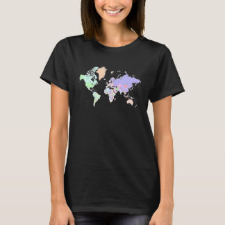 Camiseta Colourful map of the world countries  internationa