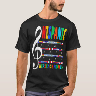 Camiseta Colourful Music Teacher Kid National Hispanic Heri