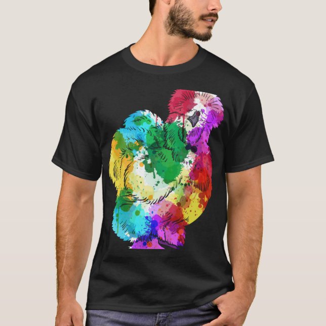 Camiseta Colourful Silk Chicken Fan Animal (Anverso)