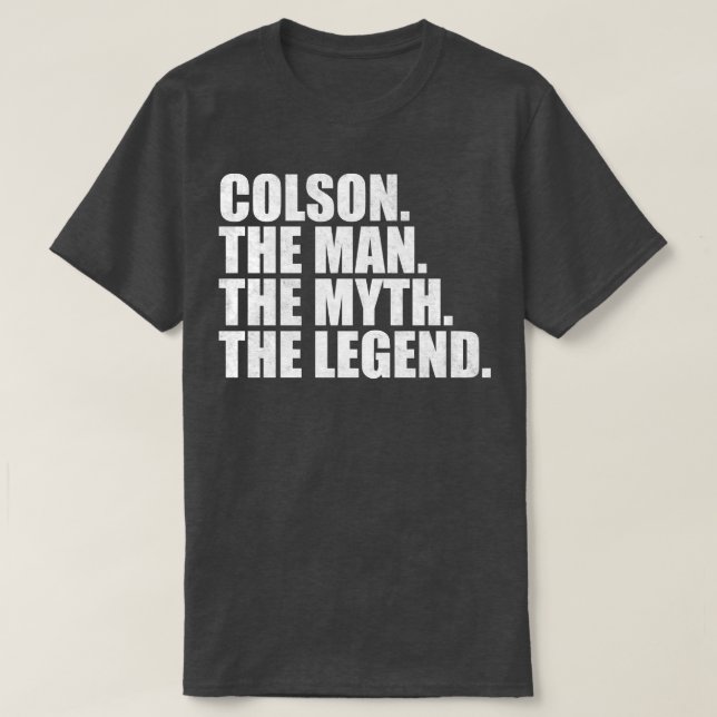 Camiseta ColsonColson Nombre Colson nombre dado (Diseño del anverso)