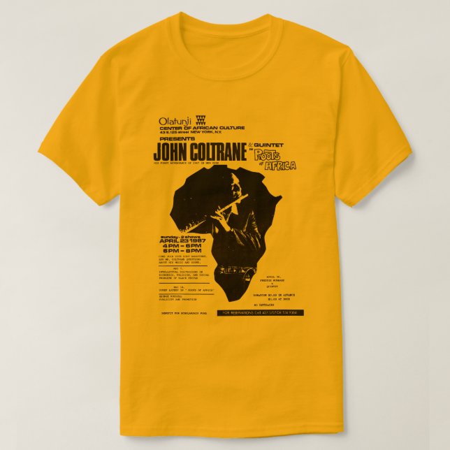 Camiseta Coltrane The Olatunji Concert (Diseño del anverso)