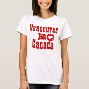 Camiseta Columbia británica de Vancouver Canadá